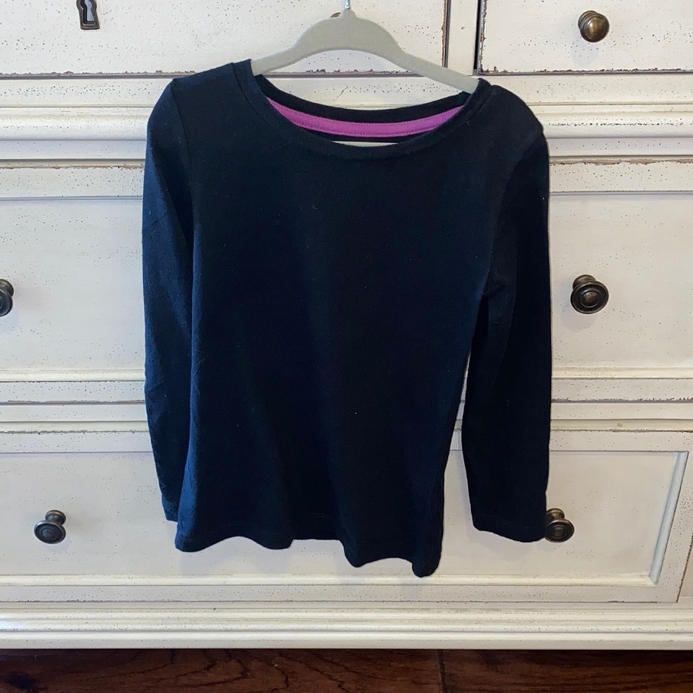 Cherokee black little girls top longsleeve size XS​​